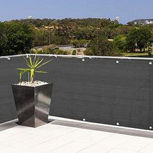 Hanllin - Protezione da sguardi indiscreti per Balcone, in PVC, 90 x 600 cm, con Occhielli e Cordino