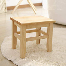 Labuda Sgabello Quadrato Multiuso in Legno, Sgabello in Legno, Bagno Camera da Letto per Soggiorno Lavanderia