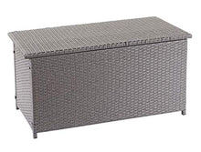 Mendler Baule Contenitore da Esterno HWC-D88 polyrattan ~ Basic 250l Grigio