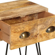 vidaXL Comodino Tavolino da Notte Armadietto per Letto Mobiletto per Camera da Letto Arredamento 40x30x50 cm Legno Massello di Mango