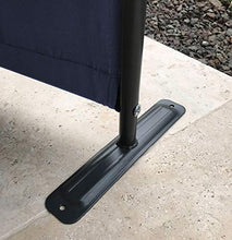 QUICK STAR Paravento da Giardino 220 x 165 cm 4 parti pieghevole Divisorio in Tessuto Balcone Protezione della Privacy Blu