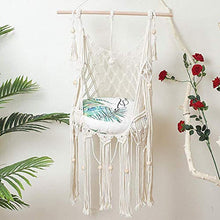 CNMYDZ Amaca Gatti, Confortevoli sedie impiccanti robuste, Sedia Beige Hammock, Corda appesa in Cotone