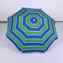 Parasol Ombrellone da Spiaggia, Ombrellone da Giardino da 1,8 M, Ombrellone A Strisce per La Protezione Solare da Cortile, 8 Scheletri, Senza Base