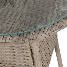 vidaXL Set da Bistro 3 pz con Cuscini Polyrattan Marrone Tavolo Sedie Esterni