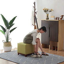 DXAQC Disponibile di stoccaggio Multifunzione Sgabello Imbottito Piede Singolo Tavolino Adatto per Camera da Letto e Soggiorno (Grigio Chiaro)