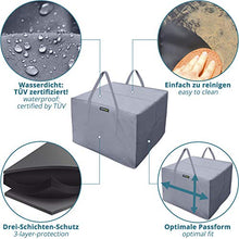 Grande Borsa da Giardino Impermeabile - Borsa per Cuscino -borsa per cuscini da esterno - 80*80*60cm +Guanti giardinaggio