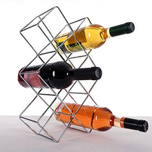 Cantinetta "Square" | metallo, argento, 45,7 cm | portabottiglie per vino