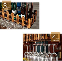 KDMB Scaffale per Vino Europeo Scaffale per Vino in Vetro Scaffale per Bar, scaffale per Bicchiere da Vino, ripiano per Bicchiere da Vino (Dimensioni: 80 cm)