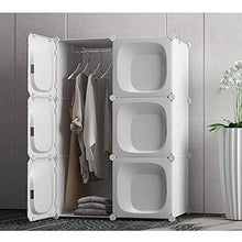 Cassapanche GGJIN Armadio stratificato Bianco Combinazione della Stanza Camera da Letto dello Studente di College Montaggio Semplice Push-Pull Moderna