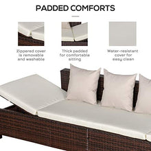 giordano shop Divano da Esterno 3 Posti 220x68x62 cm in Rattan Marrone