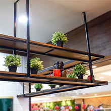 Retro Flower Racks-Legno massello e Ferro da Stiro Reception Reception Parete pensile sospeso Sospensione soffitto Rack Flower Stand per Soggiorno e Balcone 001 (Size : 100 * 30 * 80cm)