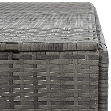 E E-NICES Copribidone Singolo Spazzatua Antracite 76x78x120 cm Polyrattan