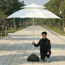 Ombrelloni da giardino ombrellone Ombrellone 7.5ft / 9ft Double Top Ombrellone, Ombra esterna Sdraio for la spiaggia / piscina / Ombrelloni da giardino tondo protezione solare (Colore: Rosso, Dimensio