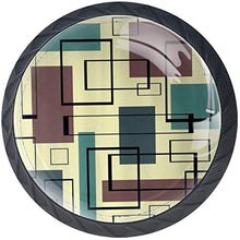 Retro Mid-Century Pomelli per Porta Set di 4 Pomelli per Mobili Manopole per Cassetti Cucina Armadio Vetro