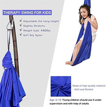 LICHUXIN Therapy Swing Hardware incluso con esigenze speciali amaca regolabile per bambini Active Aerial Yoga Swing ideale per autismo ADHD Sensory (colore : Rosso, Dimensioni: 100x280cm/39x110in)