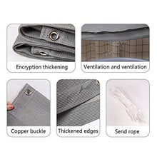 Jonist - Rete ombreggiante con Occhielli Isolamento Termico per Copertura per Piante Parasole per Auto da Esterno Patio o Cuccia (Colore: Grigio, Dimensioni: 1x15m)