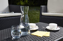 Salottino 4 Posti in plastica Simil Rattan per Esterno - Sal 001 (Antracite)