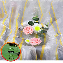 GGYMEI Telo Impermeabile Esterno, Telone Impermeabile Trasparente Compresse di Plastica Occhiello Facile da Piegare per Tempo Ventoso Pioggia E Neve 17 Dimensioni