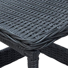 vidaXL Set Divani da Giardino 2 pz con Cuscini Polyrattan Grigio Scuro