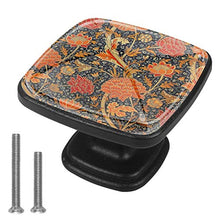 fiore Pomelli per Porta Set di 4 Pomelli per Mobili Manopole per Cassetti Cucina Armadio Vetro
