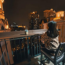 SFSGH Tavolo Pieghevole da Esterno con ringhiera da Balcone, Tavolo Pieghevole da Parete, Tavolo da Balcone Regolabile (Colore: caffè, 8 Misure)