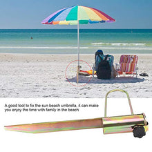 Ombrello AnchorEarth Anchor, 1Pc Iron Sun Beach Pesca Portaombrelli Supporto da Terra Rotary Sand Parasol Archor per ombrelloni da Giardino, Beach