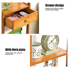 HYM Bookshelf Bookshelf con Rack Multifunzione Multifunzione in bambù con Cassetto per Cassetti per La Casa