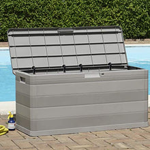 Oushome Baule da Giardino Grigio 117x45x56 cm