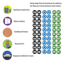 Conkergo 60PCS / Set Collezione Circolare Garbage Identificazione Ricicli Decalcomania Dollbin Sticker