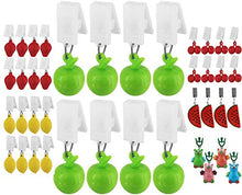 My-goodbuy24 - Fermatovaglia con clip, set da 8 pezzi, motivo: mela, in plastica