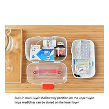 QQDL Kit di Pronto Soccorso Medico Scatola Medica Portatile Facile da Aprire,chiudere e trasportare Durevole e Facile da Pulire Facile da trasportare Sigillo Fermo