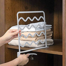 WXX 2 PCS Armadio Armadio Storage Box Separato Consiglio Shelf (Grigio) (Color : White)