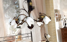 Onli 4240/5 Lampadario, Marrone, metallo;vetro