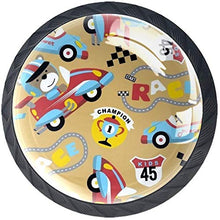 Orso da racer Pomelli per Porta Set di 4 Pomelli per Mobili Manopole per Cassetti Cucina Armadio Vetro