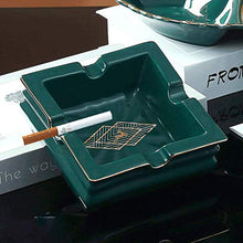 Ceramica Ceramica per Sigarette sigari Stile Luce Stile di Lusso per casa Ufficio, ECC. Tray MULTIFUNCIZIONALE Tray-Dark Green Green Indoor BJY969