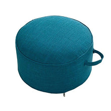 Fancy Pumpkin Yoga Meditation Tatami Cuscino da Pavimento Cuscino Zafu Foot Sgabello, Blu Scuro