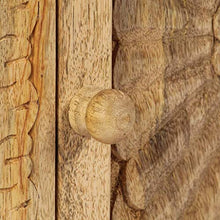 Festnight Comodino, Comodini Camera in Legno Massello di Mango 40x30x50 cm