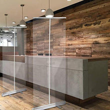 JMAR Schermo Divisorio Trasparente Portatile - Pellicola Protettiva per Schermo Banner Pull-up Trasparente per Bar, Cassiere, Receptionist
