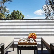 Telo Frangivista per Balcone, Occlusione Visiva Parabrezza Privacy Shield Ringhiera Decorativo Schierandosi in Metallo Passacavo con Coulisse,Grigio,1×8M