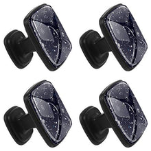 Space galaxy star Pomelli per Porta Set di 4 Pomelli per Mobili Manopole per Cassetti Cucina Armadio Vetro