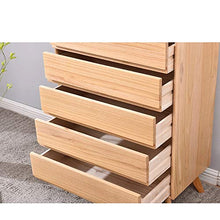 ZzheHou Cassettiera Night Stand Camera Bagagli Comodino 5 Cassetti Governo di Immagazzinaggio Robusto Durevole Semplice E Grazioso (Color : Natural, Size : 65x36x92CM)