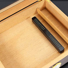 SCDZS Legno Cigar Box Desktop Humidor - Cigar Box Desktop Cedar Humidor Trasparente Glass Window buona Tenuta