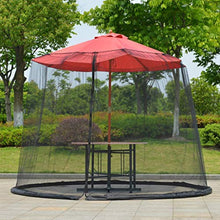 Tubayia - Zanzariera parasole per giardino, giardino, balcone, patio (nero)