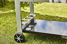 Cook'in Garden WT013T Media L carrello da barbecue/plancha, nero/argento