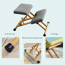 CFJJOAT Sedia in Ginocchio Sedia ergonomica Sedia per Computer Aiuta a ridurre Il Dolore Lombare ? Sedie in Ginocchio con Spugna Alta Elastica Sedie da Ufficio ? Migliora Postur