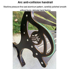 Sedia da esterno per patio da esterno con panchina da giardino, Resistente sedile casual in alluminio pressofuso con braccioli e schienale, Mobili da giardino resistenti alle intemperie