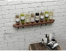 Classico Wine Rack Solid semplice legno Wallmounted e Moderna Grana del legno è chiaro, fermo e stabile, non deformati, durevole, e largamente usato.8 bottiglie di vino rosso e 8 Coppe può essere coll