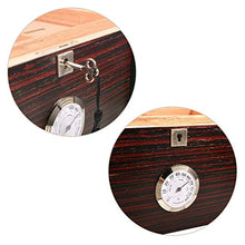 WY-YAN Humidor Cedar con Una Grande capacità Vassoio di Legno Pera Scatola Classic