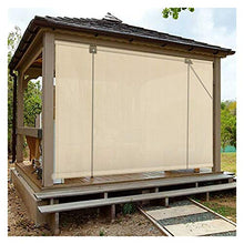 XJJUN Tenda A Rullo per Esterni, Schermo per La Privacy, Tenda da Sole, Impermeabile E Antipioggia, Resistente Ai Raggi UV, Ponte, Cortile, Parco, Posto Auto Coperto, Pergola