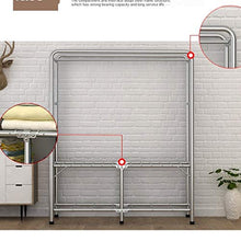 JJZXT Pieghevole Armadio Semplice Panno Gabinetto Tutti Steel Frame Assembly Renting Dormitorio Camera Guardaroba Semplice